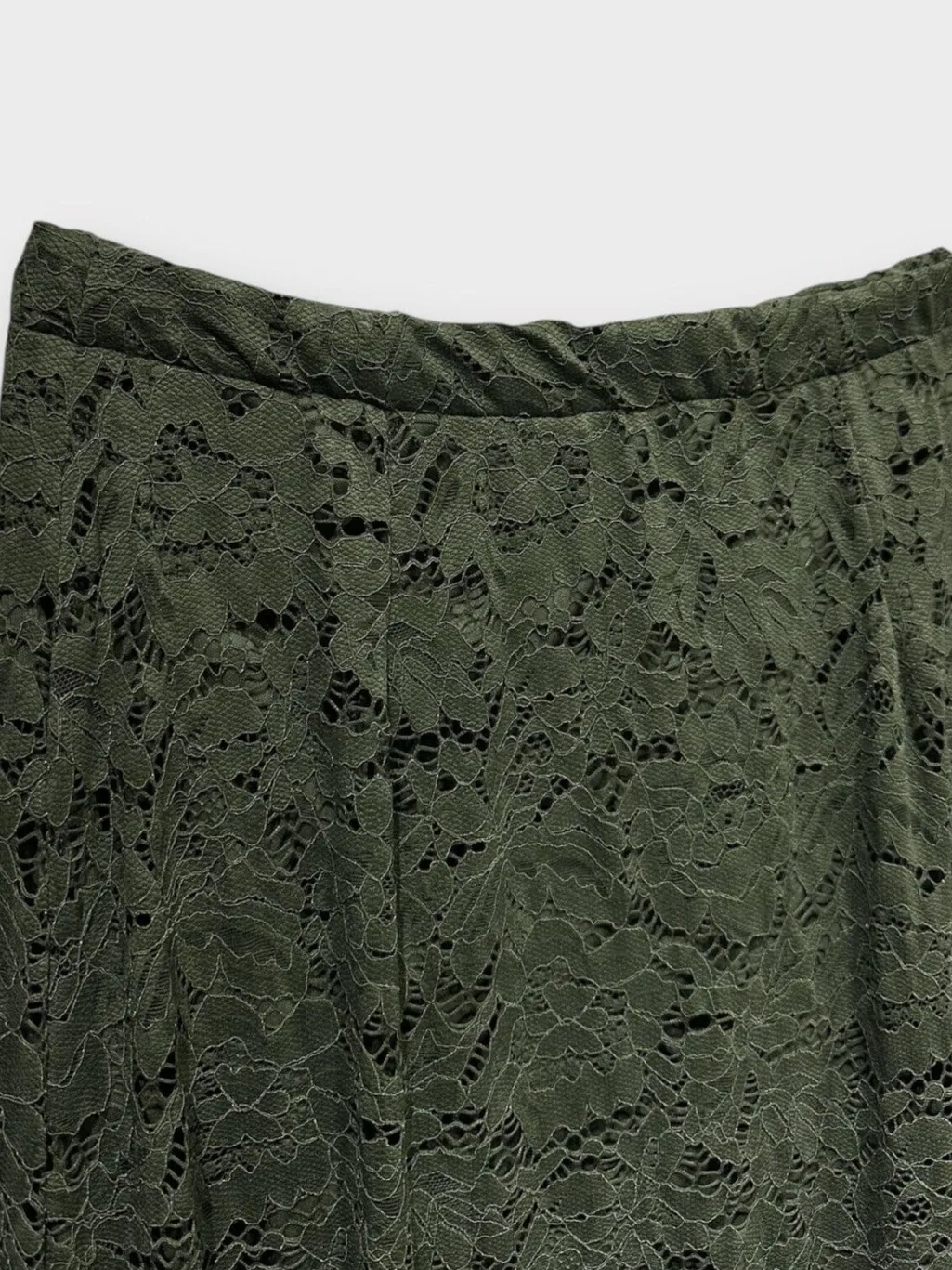 Long Flower Lace Skirt _-W_