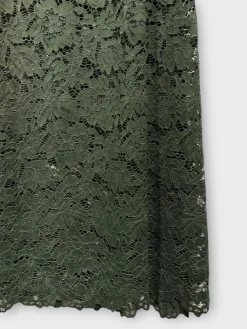 Long Flower Lace Skirt _-W_