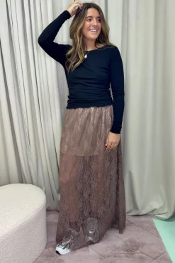Long Lace Skirt