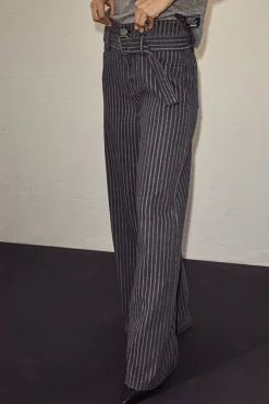 Lou Stripe Belt Jeans HL10175