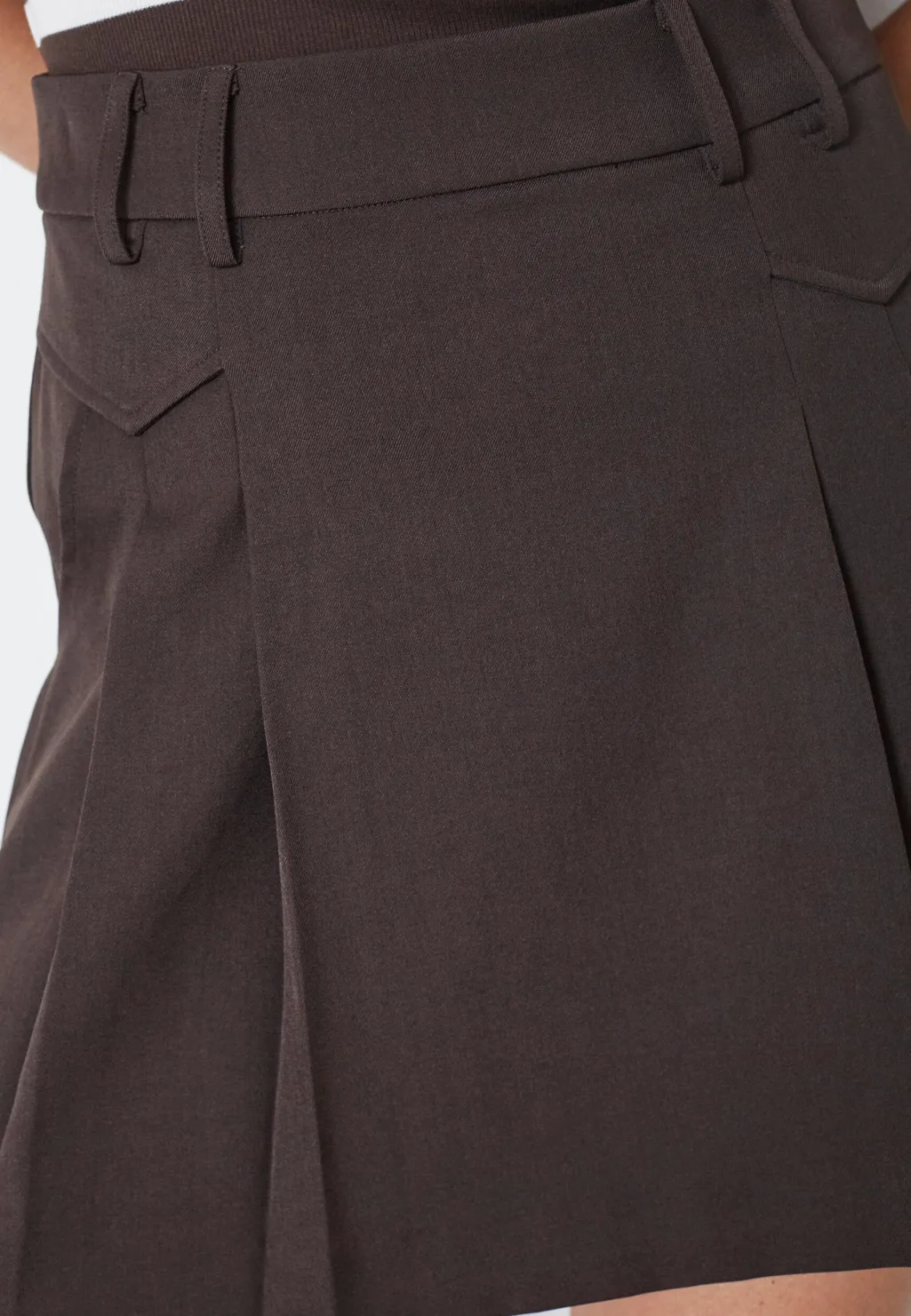 Lunacc Pocket Pleat Mini Skirt 34223