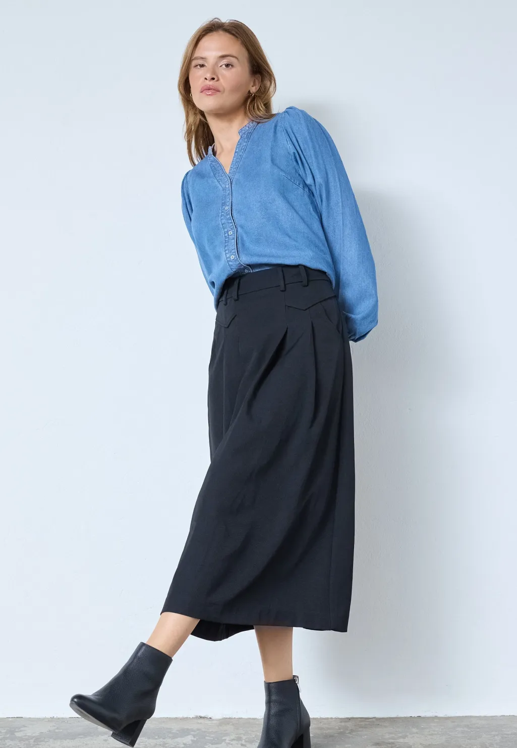 Lunacc Pocket Pleat Skirt 34222