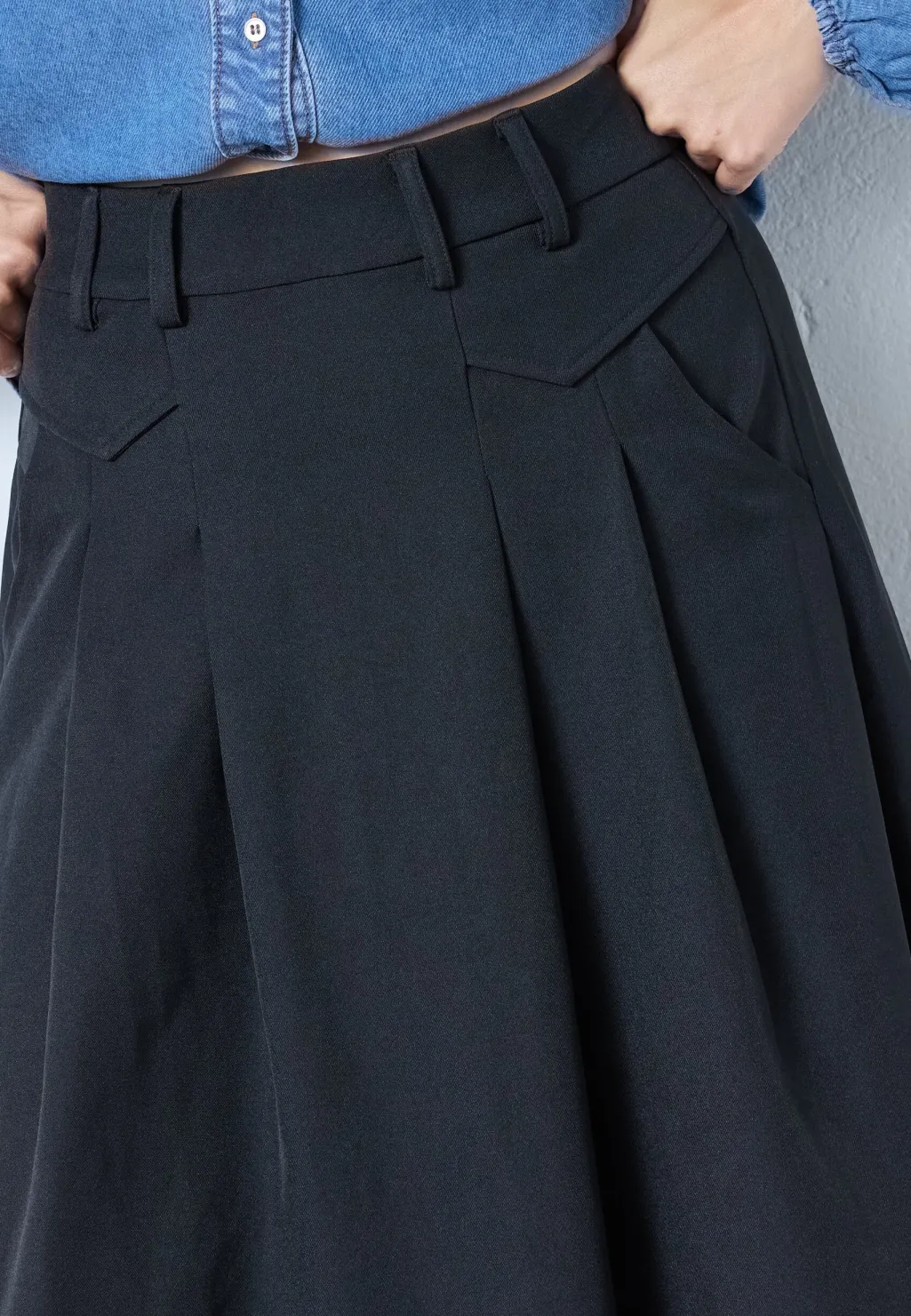 Lunacc Pocket Pleat Skirt 34222