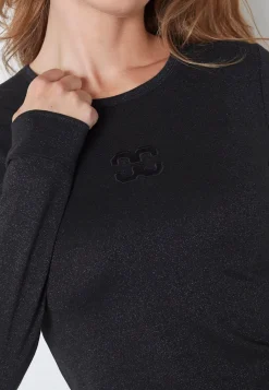 Mannycc Lurex Emb L/S Tee 33210