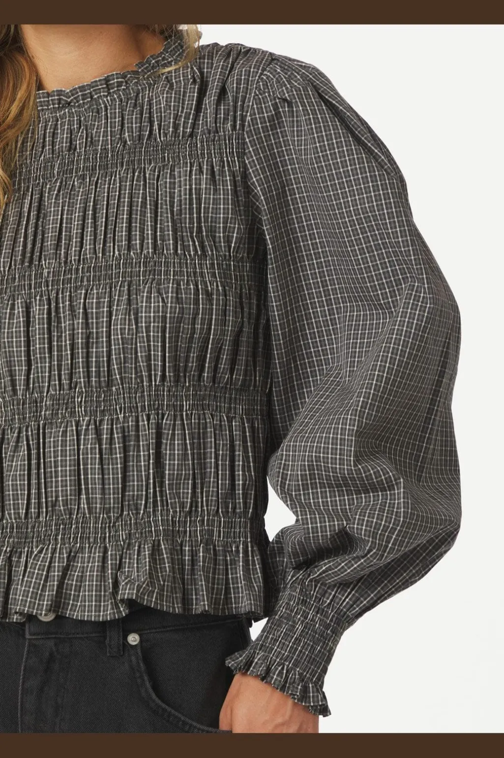 Marcia Check Blouse 166893