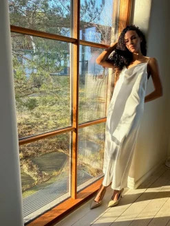 Marina Heavy Sateen Dress