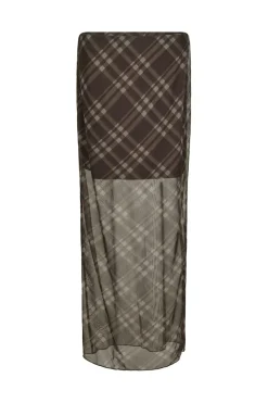Marlise Check Mesh Skirt 167207