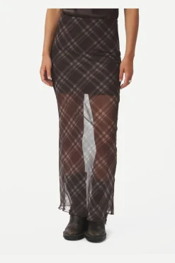 Marlise Check Mesh Skirt 167207