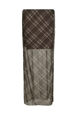 Marlise Check Mesh Skirt 167207