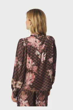 Massima Botanical Border Blouse 167029
