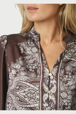 Massima Paisley Border Blouse 160960