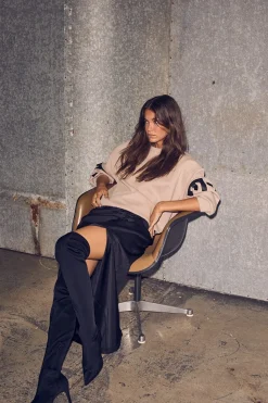 Maxi Split Logo Sweat HL10413