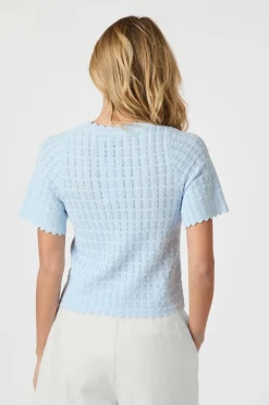 Meiko Solid Knit Blouse 164706