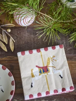 Merry-go-round Serviet, Natur, FSC® Mix, Papir 82062899