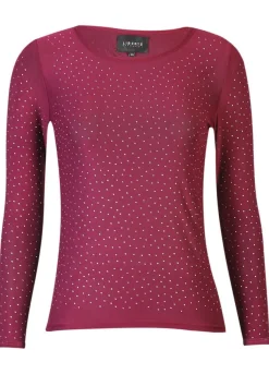 Mesh Ls Sparkle Tshirt 22134