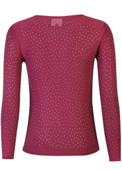 Mesh Ls Sparkle Tshirt 22134