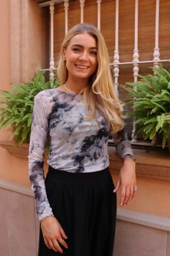 Mesh Ls Tshirt 22065