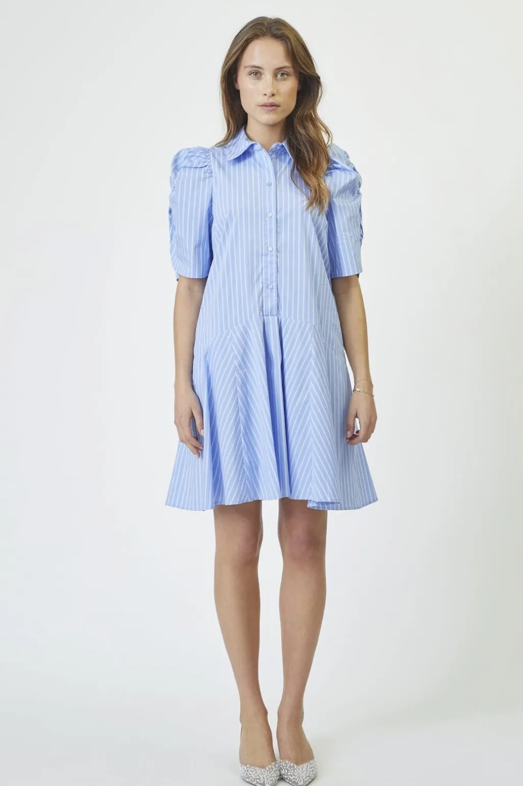 Micacc Stripe Ss Shirt Dress 36551
