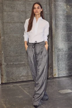 Michelle Check Tailor Tie Pants HL10305