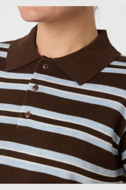 Mulann Polo Knit Blouse 165966