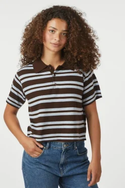 Mulann Polo Knit Blouse 165966