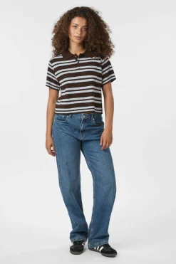 Mulann Polo Knit Blouse 165966