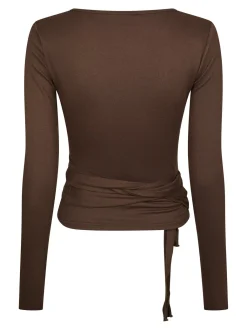 Nia Jersey Wrap Blouse 165501
