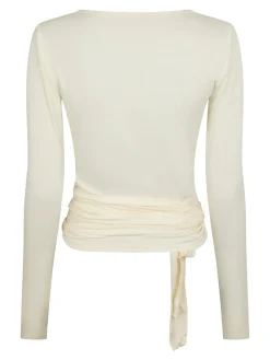 Nia Jersey Wrap Blouse 165501