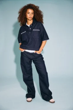 Nmadriana Nw Loose Lace Jeans Db