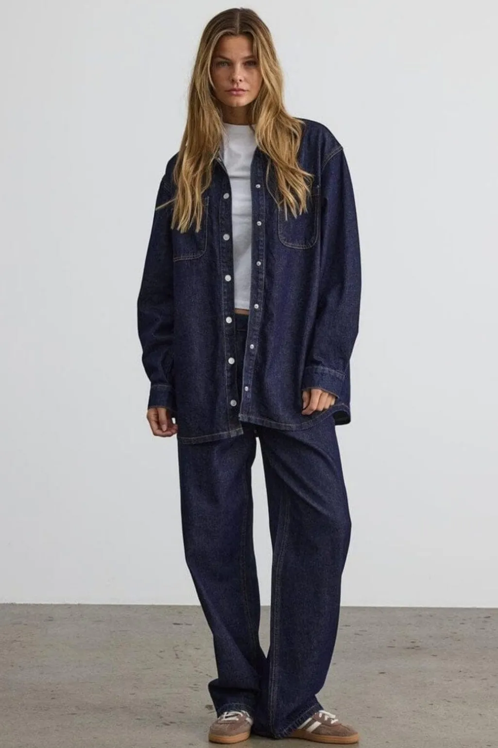 Nmalva L/S Denim Shacket Az386Db