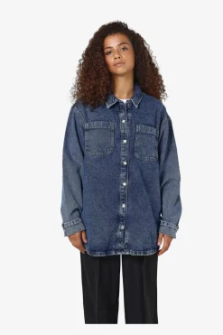 Nmalva L/S Denim Shacket Az351Mb