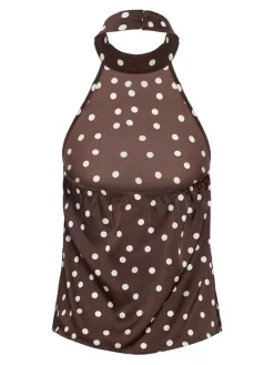 Nmbambi Halterneck Satin Top