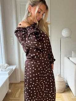 Nmbambi L/S Satin Highneck Top