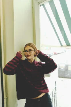 Nmbrooke L/S Frill Collar Knit