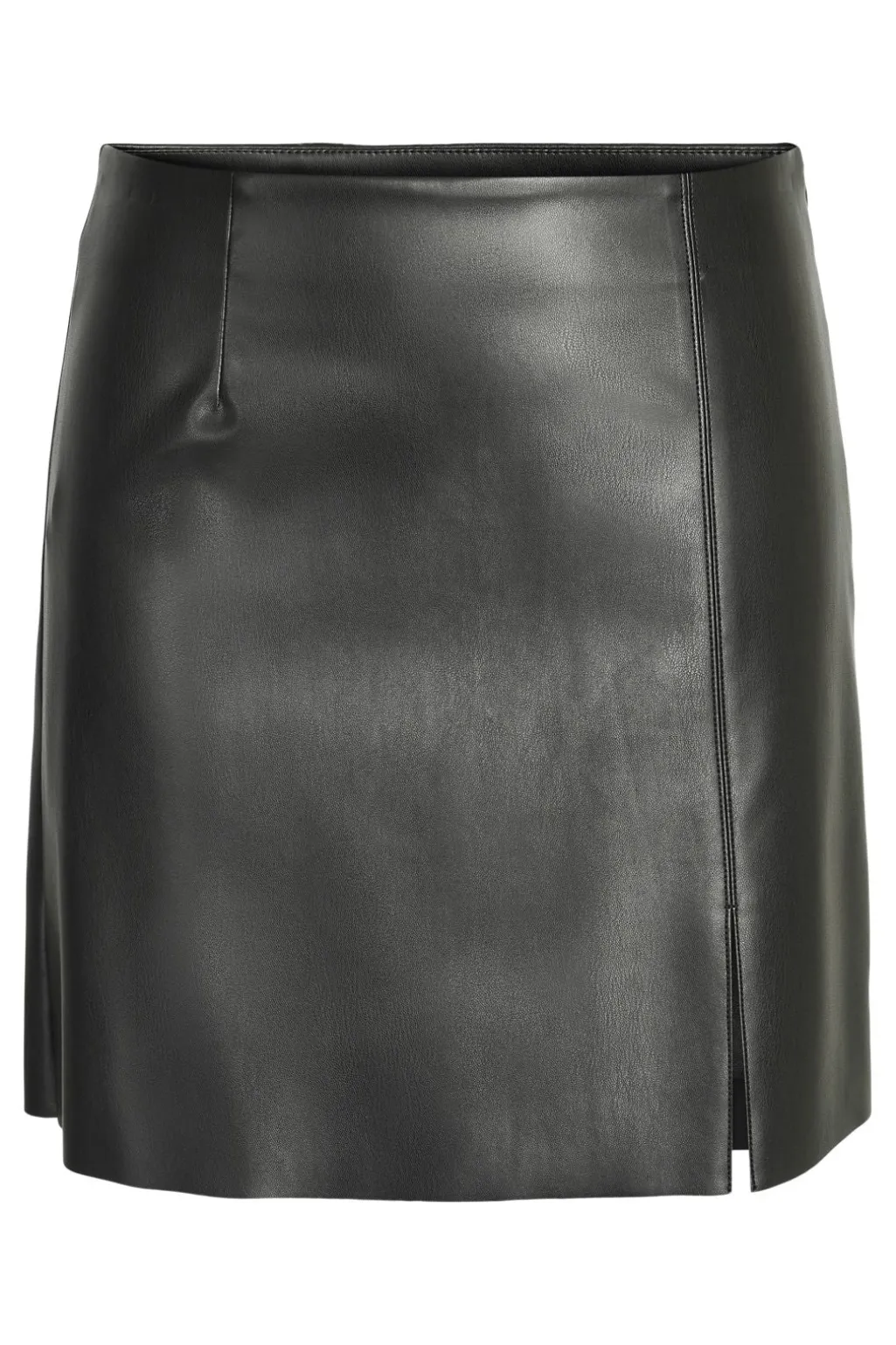 Nmclara Penny Pu Slit Skirt