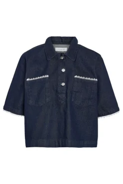 Nmindie 2/4 Denim Lace Shirt Db