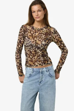 Nmjudith L/S Mesh Top Bg Fwd