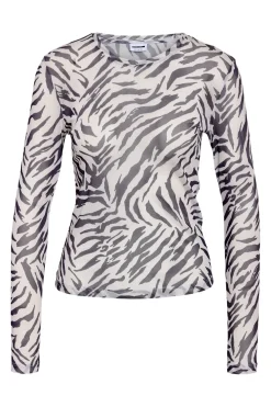 Nmjudith L/S Mesh Top Bg Fwd