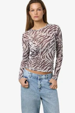 Nmjudith L/S Mesh Top Bg Fwd