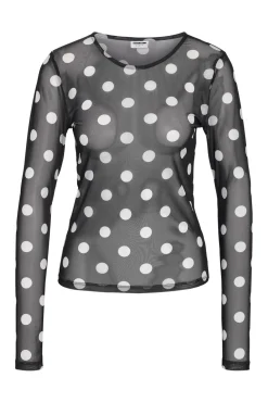 Nmjudith L/S Mesh Top Lx