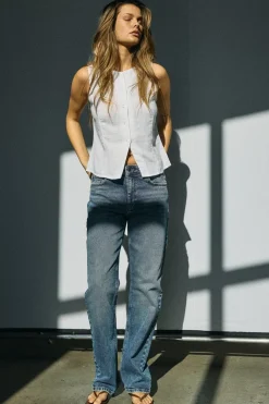 Nmmonica Straight Jean Az221Db