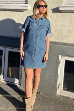 Nmnew Signe S/S Denim Dress Vi002Mb