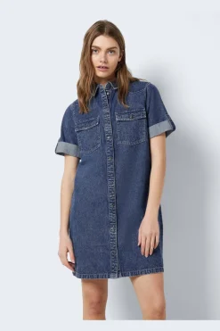 Nmnew Signe S/S Denim Dress Vi002Mb