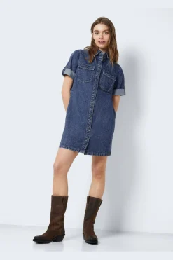 Nmnew Signe S/S Denim Dress Vi002Mb