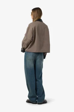 Nmnora Pu Collar Jacket Dd