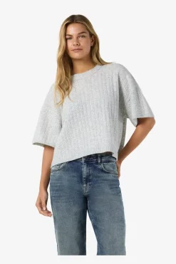 Nmsmilla S/S Cable Knit Top