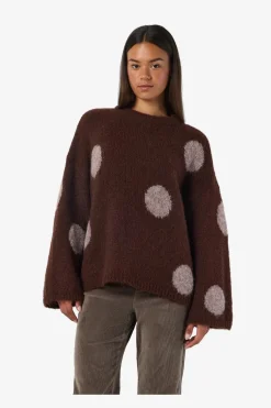 Nmsutton L/S Polka Dot Oversize Knit Fwd
