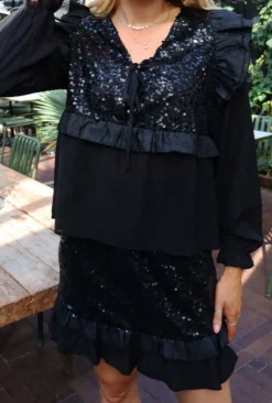 Nor Ls Frill Blouse 22267