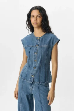 Objdivona Denim S/L Waistcoat 140