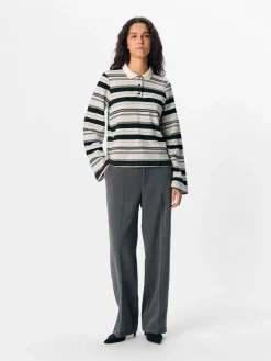 Objpollo L/S Polo Top Dfw